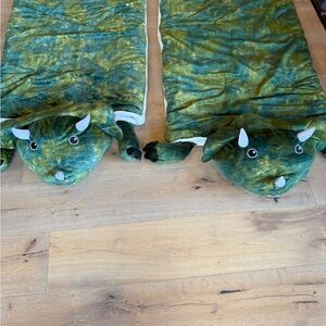 Bundle of 2 Green Dinosaur Sleeping Bags
